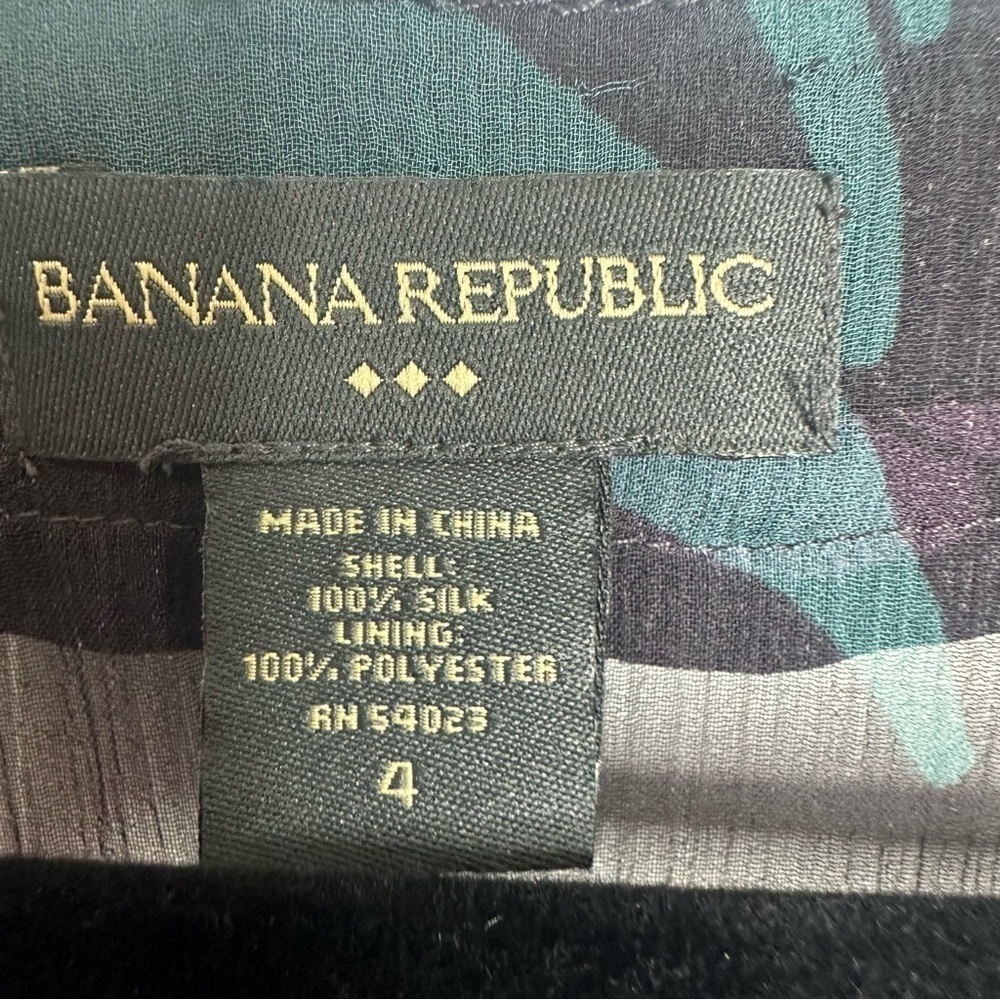 BANANA REPUBLIC Silk Chiffon Goddess Dress size 4 whimsy goth fairy - Picture 2 of 5